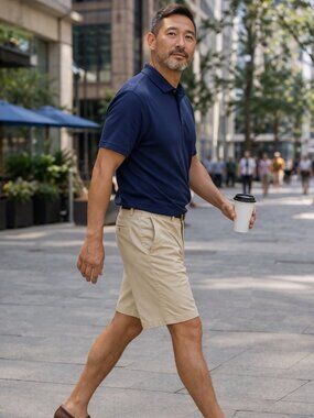 John W. Nordstrom Smartcare Wrinkle-Free Khaki Shorts – Size 36W